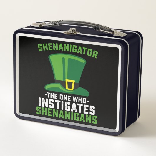 Schenigator der, der Shenanigans anstiftet Metall Brotdose (Vorderseite)