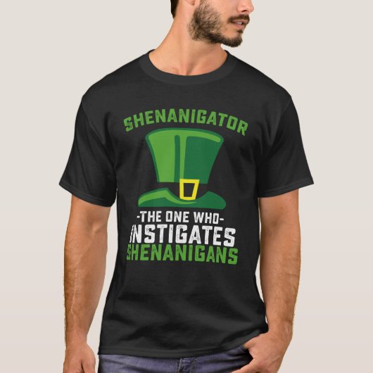 Schenigator der, der Shenanigans anstiftet T-Shirt (Vorderseite)