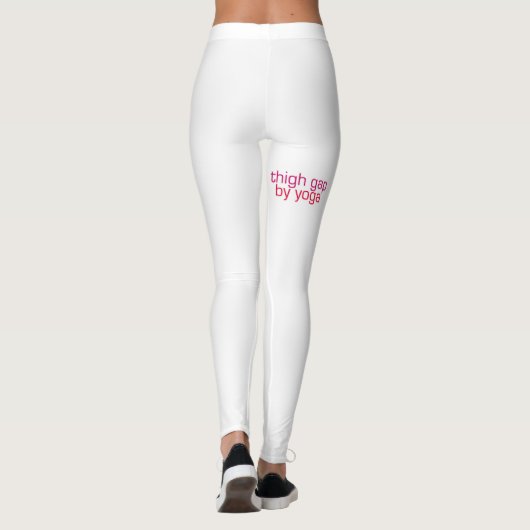 "Schenkel-Abstand durch Yoga" Leggings (Rückseite)
