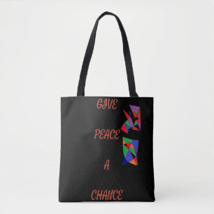 Schenken Sie Ruhe mit dem Logo "Schwarz Rot" Tasche