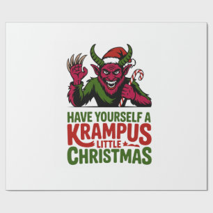 Schenken Sie sich ein kleines Krampus-Weihnachten  Geschenkpapier