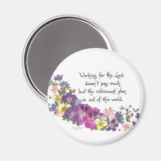 Schenkung für Freiwillige oder Kirchenarbeiter Magnet (Vorderseite/Rückseite)