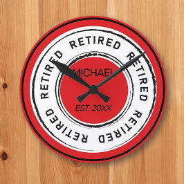 Schenkung von Retireen Runde Wanduhr