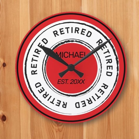 Schenkung von Retireen Runde Wanduhr
