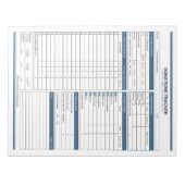 Schenkungs-Tracker Notizblock (Vorderseite)