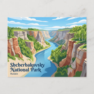 Scherbakowski-Nationalpark Russland Postkarte