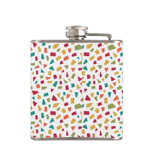 Scherben - Farben 02 Flachmann (Rückseite)