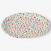 Scherben - Farben 02 Pappteller (Schrägansicht)