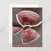 scherben Griechenland Einladungspostkarte (Vorne/Hinten)