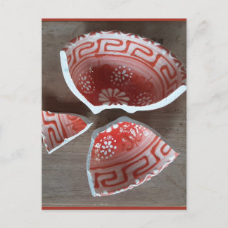 scherben Griechenland  Einladungspostkarte