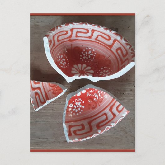 scherben Griechenland Einladungspostkarte (Vorderseite)