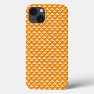 Scherbetorange, Emaille-Look, mit Nieten-Raster Case-Mate iPhone Hülle
