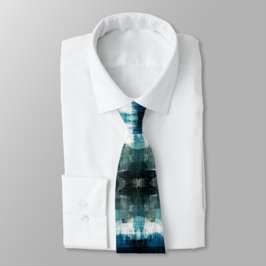 Scherdie krawatte der blauen Western-Muster-Männer (Gebunden)