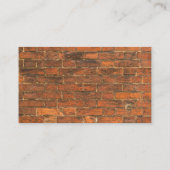 Schere Barber Pole Beruflich Barber Shop Brick Visitenkarte (Rückseite)