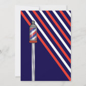 Schere | Comb Barber School Graduation Party Einladung (Rückseite)