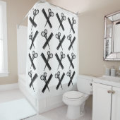 Schere Comb-Friseursalon Duschvorhang (Beispiel)