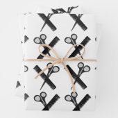 Schere Comb-Friseursalon Geschenkpapier Set (Beispiel)