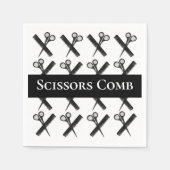 Schere Comb-Friseursalon Serviette (Vorderseite)