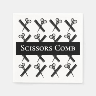 Schere Comb-Friseursalon Serviette