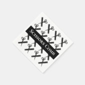 Schere Comb-Friseursalon Serviette (Ecke)