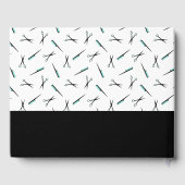 Schere & Combs Muster Friseur Salon Gästebuch (Rückseite)