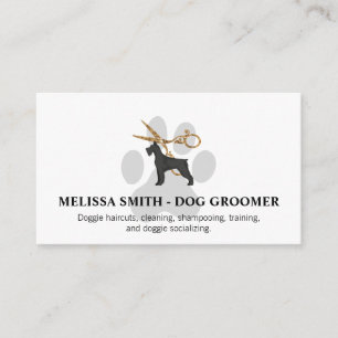 Schere   Dog Groomer Business Card Visitenkarte