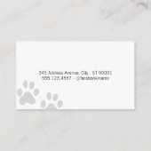 Schere | Dog Groomer Business Card Visitenkarte (Rückseite)