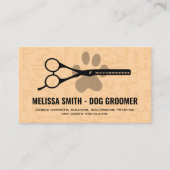Schere | Doggy Paw Terminkarte (Vorderseite)