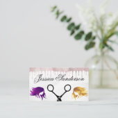 Schere | Farbfarbe | Frauenhair Visitenkarte (Stehend Vorderseite)