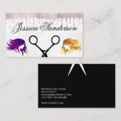 Schere | Farbfarbe | Frauenhair Visitenkarte (Vorne/Hinten)