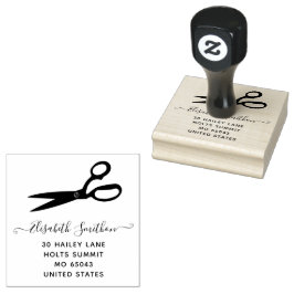 Schere Friseur Friseur Stylist Beruflich Gummistempel