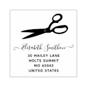 Schere Friseur Friseur Stylist Beruflich Gummistempel (Prägung)