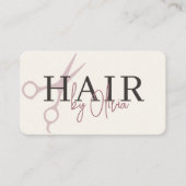 Schere Friseur QR Code Visitenkarte (Vorderseite)