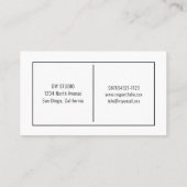 Schere Friseursalon Visitenkarte (Rückseite)