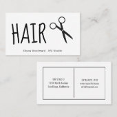 Schere Friseursalon Visitenkarte (Vorne/Hinten)