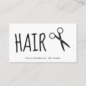 Schere Friseursalon Visitenkarte (Vorderseite)