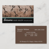 Schere-Friseursalon-Visitenkarte Visitenkarte (Vorne/Hinten)