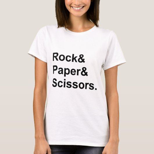 Schere für Rock Paper | Glücksspiel T-Shirt (Vorderseite)