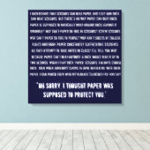 Schere für Rock Paper Leinwanddruck (Insitu (Holzboden))