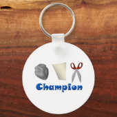 Schere für Rock Paper Schlüsselanhänger (Vorderseite)