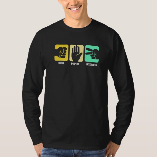 Schere für Rock Paper T-Shirt (Vorderseite)
