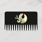 Schere Haar | Salon Schönheit Visitenkarte (Rückseite)