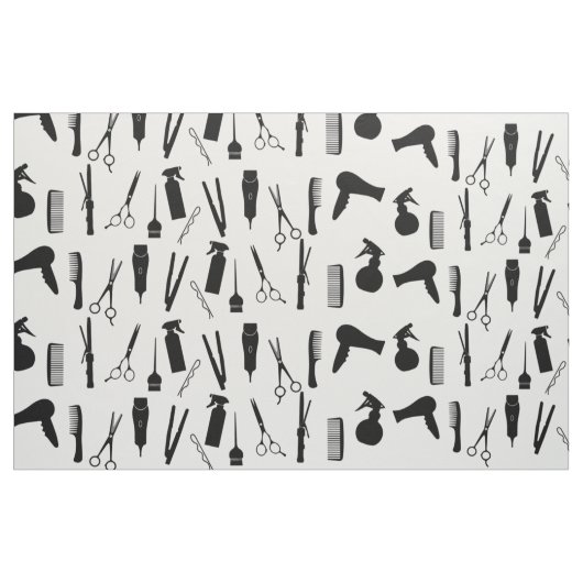 Schere Haar Stylist Salon Tools Comb Muster Stoff (Yard (91,4 cm))