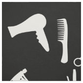 Schere Haar Stylist Salon Tools White Comb Stoff (Muster)