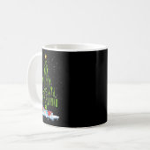 Schere Haar Weihnachtsbaum Lustiger Friseur Xma Kaffeetasse (Vorderseite Links)