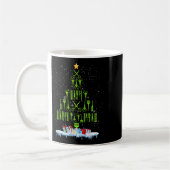 Schere Haar Weihnachtsbaum Lustiger Friseur Xma Kaffeetasse (Links)