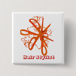 Schere Haaresalons HairStylist Button