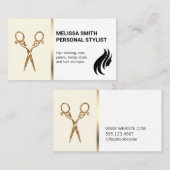 Schere | Haarlogo Visitenkarte (Vorne/Hinten)