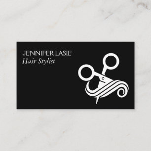 Schere Haarsalon-Logo Visitenkarte