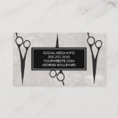 Schere | Hair Stylist Visitenkarte (Rückseite)